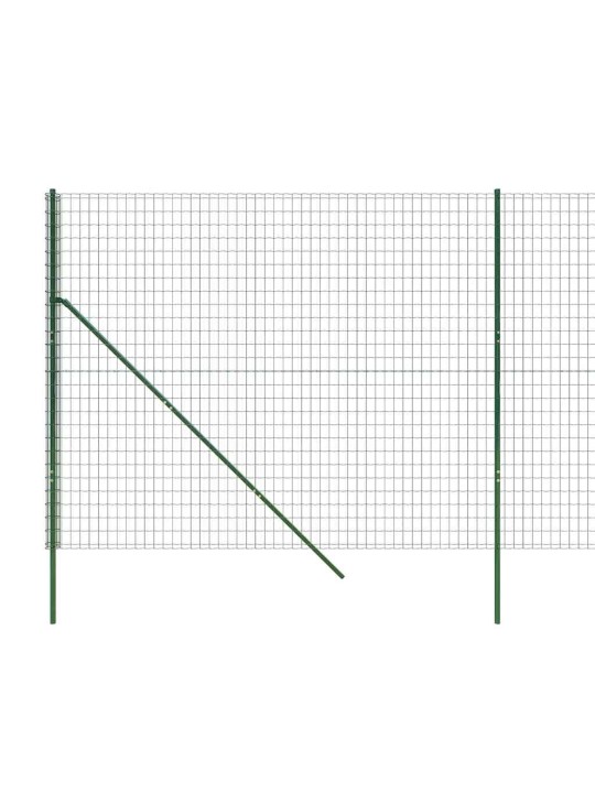 Stiepļu žogs, zaļš, 1,6x25 m, cinkots tērauds