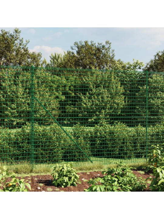 Stiepļu žogs ar atloku, 1,8x10 m, zaļš