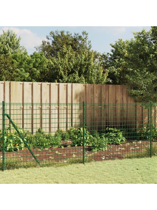 Stiepļu žogs ar atloku, zaļš, 1,1x25 m
