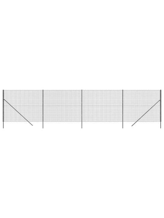 Stiepļu žogs, pelēks, 2,2x10 m, cinkots tērauds