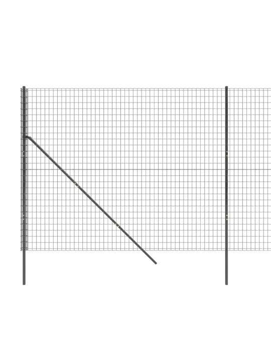 Stiepļu žogs, pelēks, 2,2x10 m, cinkots tērauds