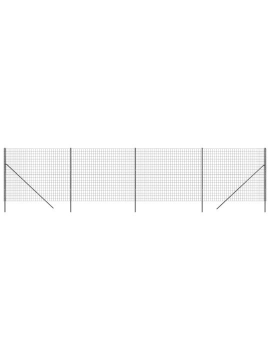 Stiepļu žogs, pelēks, 2,2x10 m, cinkots tērauds