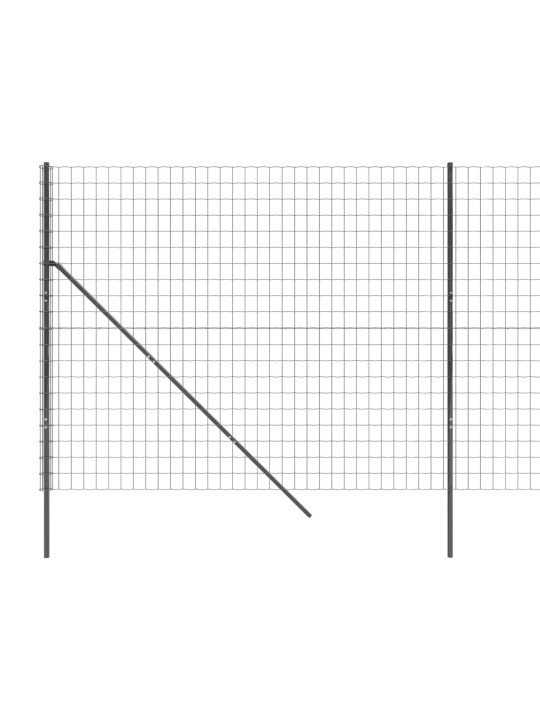 Stiepļu žogs, pelēks, 2,2x10 m, cinkots tērauds