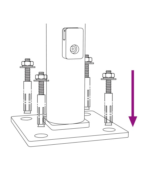 Stiepļu žogs ar atloku, 2,2x25 m, antracītpelēks