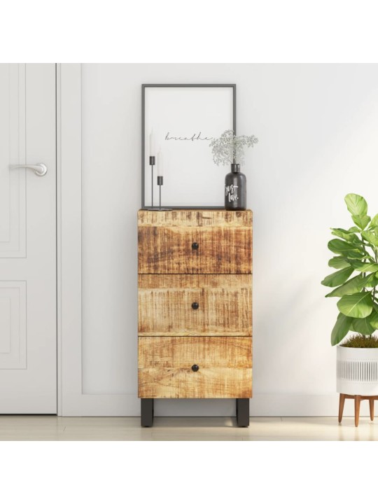 Kumode ar 3 atvilktnēm, 40x33,5x75 cm, mango masīvkoks