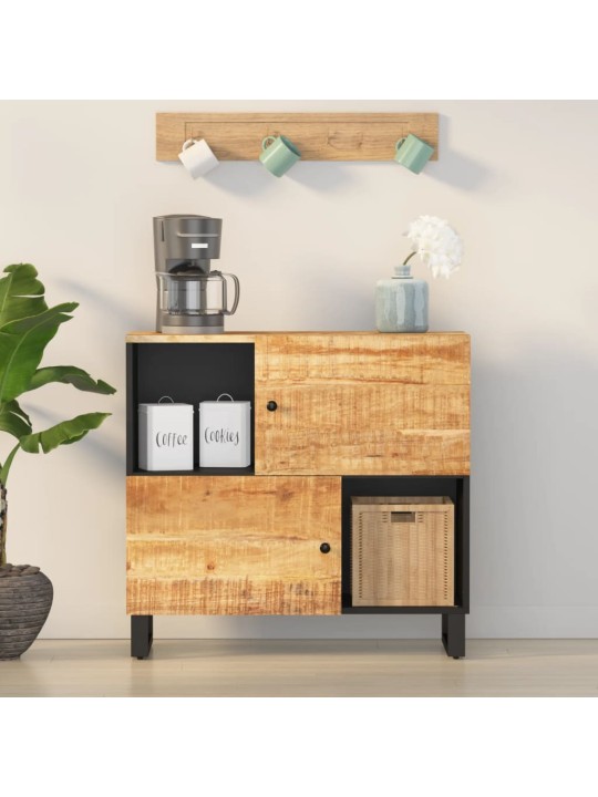Kumode ar 2 durvīm, 80x33x75 cm, mango masīvkoks