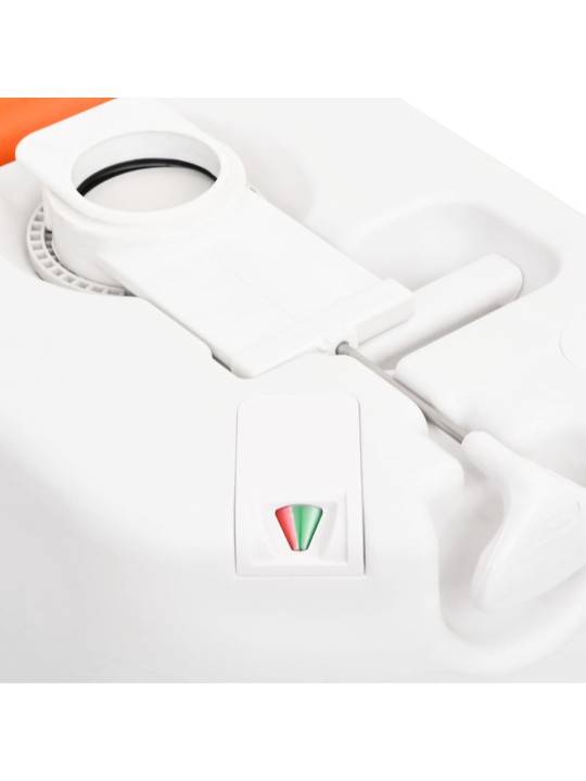 Integrētā kempinga tualete, balta, 24+17 l, hdpe un pp