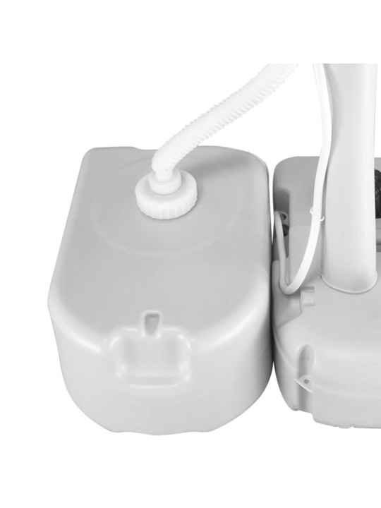 Pārnēsājama ūdens tvertne ar adapteri, 24 l, pelēka