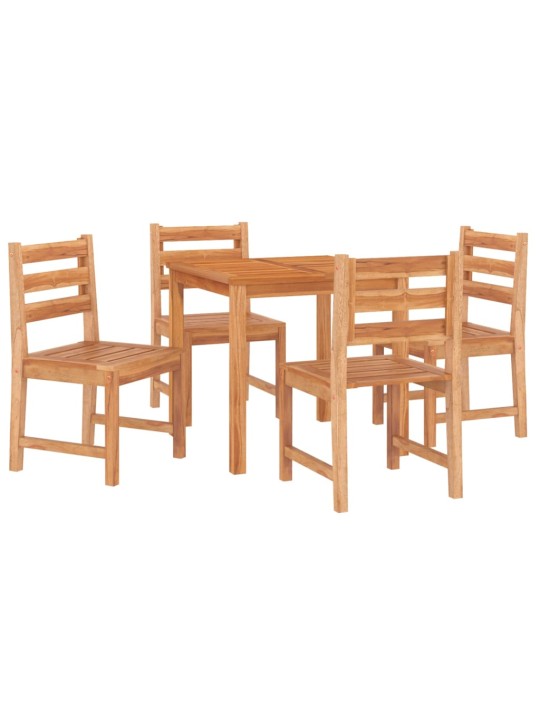 Piecdaļīgs dārza mēbeļu komplekts, masīvs tīkkoks