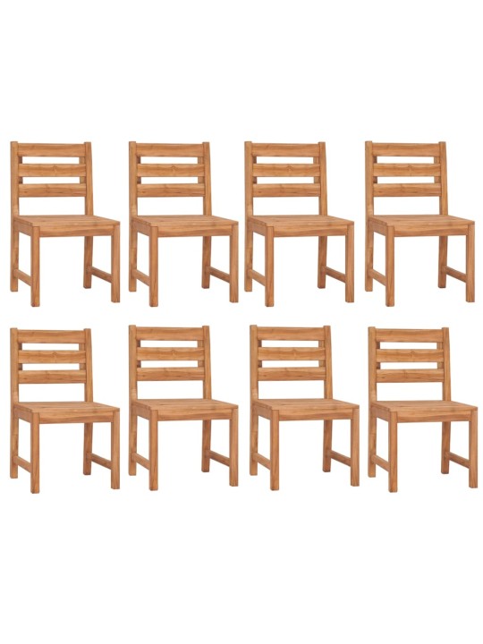 9-daļīgs dārza mēbeļu komplekts, masīvs tīkkoks