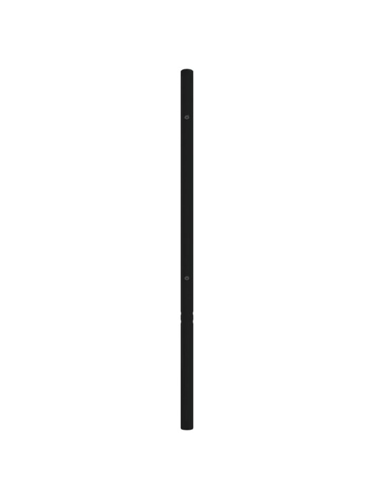 Gultas galvgalis, metāls, melns, 120 cm