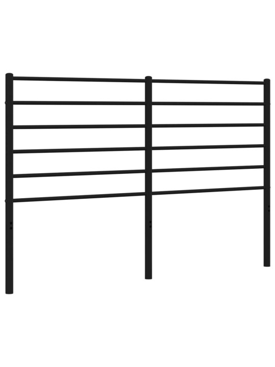 Gultas galvgalis, metāls, melns, 150 cm