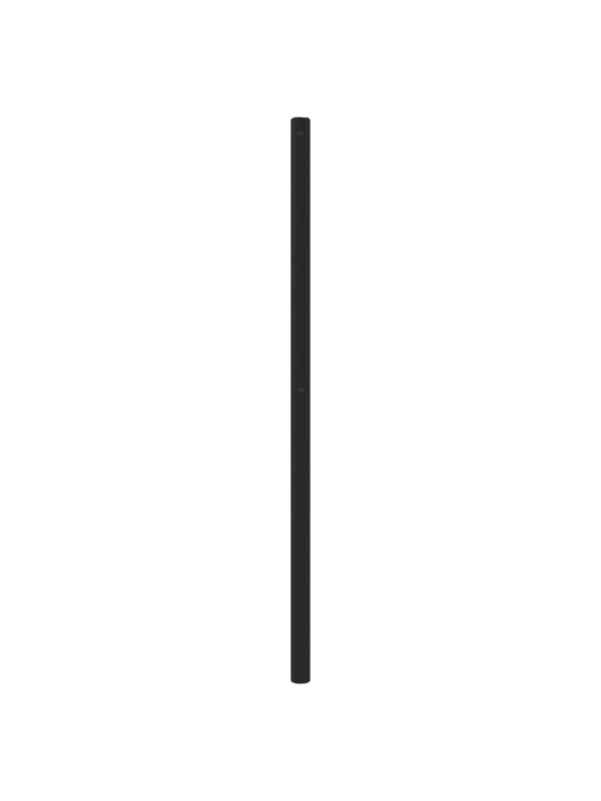 Gultas galvgalis, metāls, melns, 135 cm