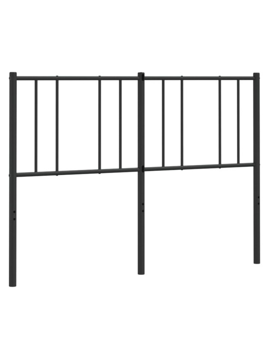 Gultas galvgalis, metāls, melns, 150 cm
