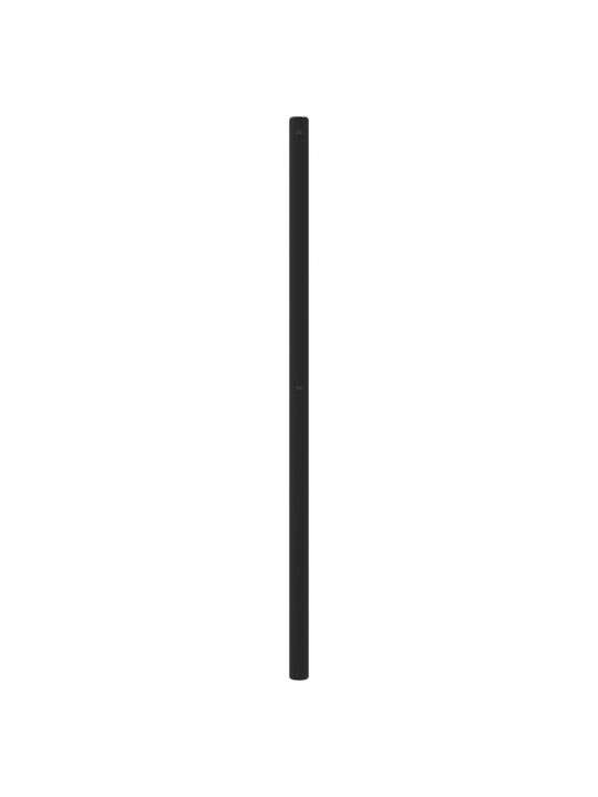 Gultas galvgalis, metāls, melns, 200 cm