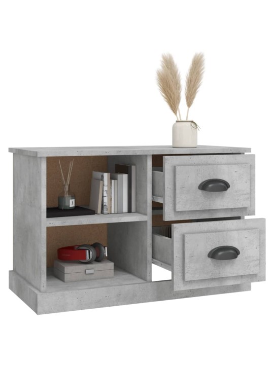 Tv skapītis, betona pelēks, 73x35,5x47,5 cm, inženierijas koks