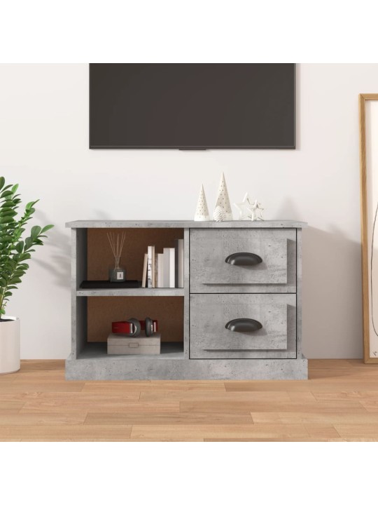Tv skapītis, betona pelēks, 73x35,5x47,5 cm, inženierijas koks