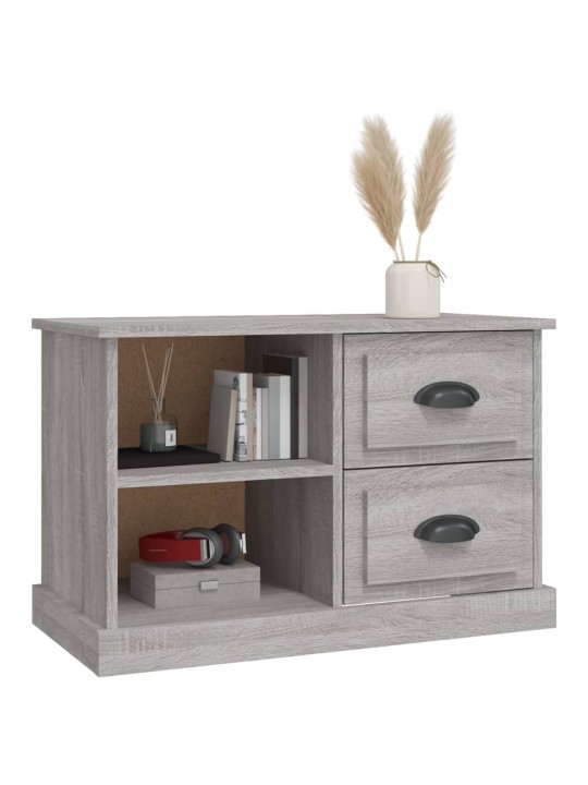 Tv skapītis, pelēka ozolkoka, 73x35,5x47,5cm, inženierijas koks