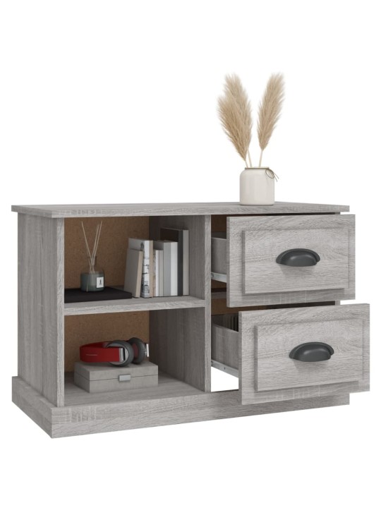 Tv skapītis, pelēka ozolkoka, 73x35,5x47,5cm, inženierijas koks