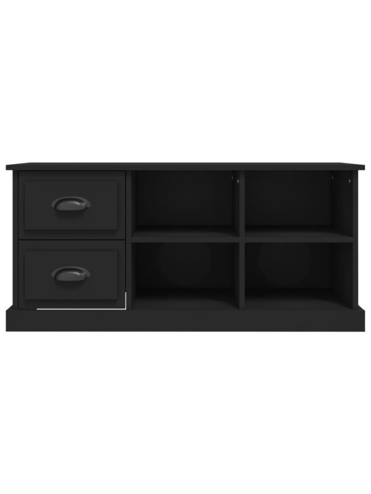 Tv skapītis, melns, 102x35,5x47,5 cm, inženierijas koks