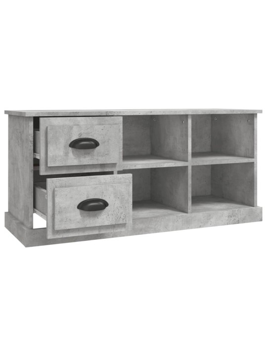 Tv skapītis, betona pelēks, 102x35,5x47,5 cm, inženierijas koks