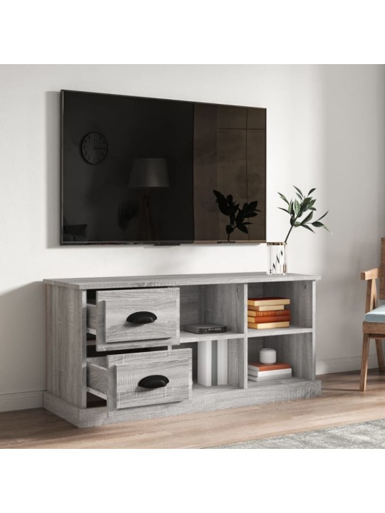Tv skapītis, pelēks, 102x35,5x47,5 cm, inženierijas koks