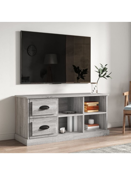 Tv skapītis, pelēks, 102x35,5x47,5 cm, inženierijas koks