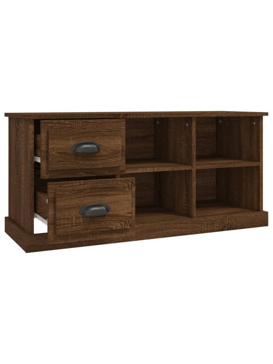 Tv skapītis, brūna ozolkoka, 102x35,5x47,5cm, inženierijas koks