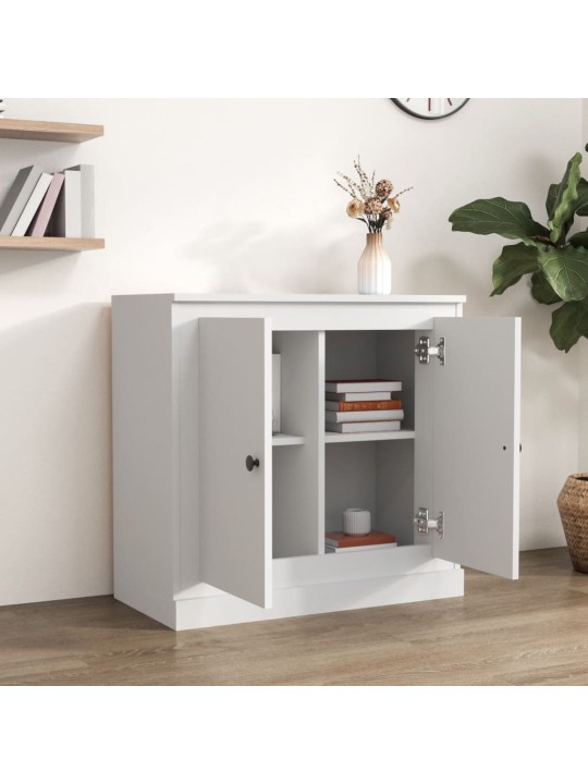 Kumode, 70x35,5x67,5 cm, inženierijas koks, balta