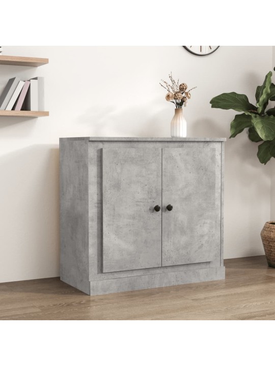 Kumode, betona pelēka, 70x35,5x67,5 cm, inženierijas koks