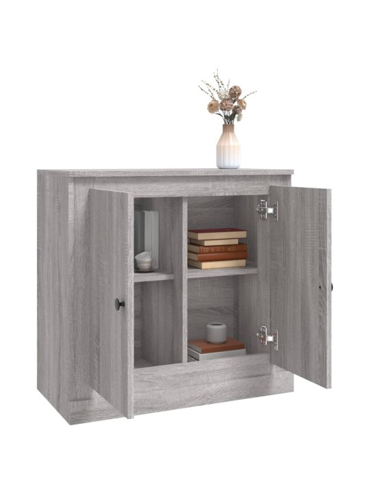 Kumode, pelēka ozolkoka, 70x35,5x67,5 cm, inženierijas koks