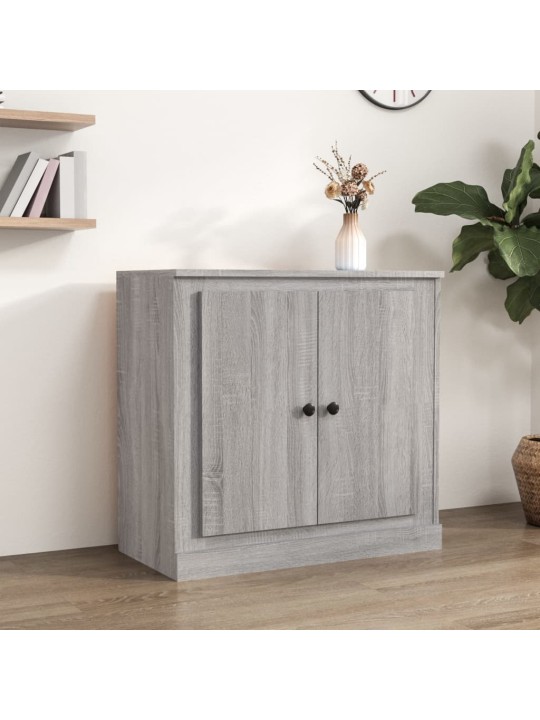 Kumode, pelēka ozolkoka, 70x35,5x67,5 cm, inženierijas koks