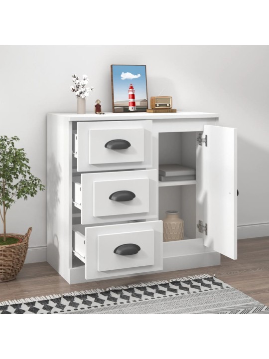 Kumode, 70x35,5x67,5 cm, inženierijas koks, balta