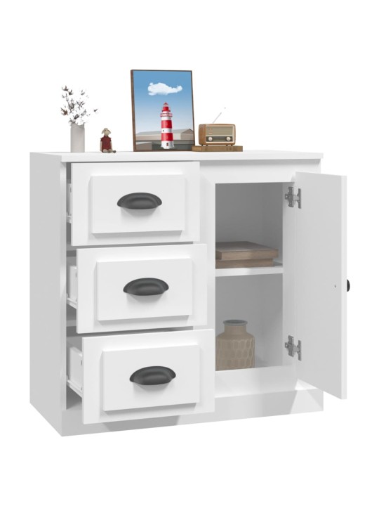 Kumode, 70x35,5x67,5 cm, inženierijas koks, balta