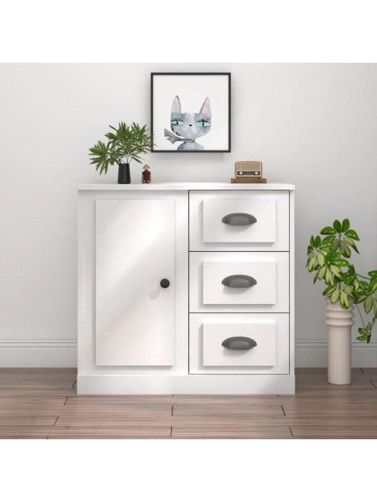 Kumode, 70x35,5x67,5 cm, inženierijas koks, balta