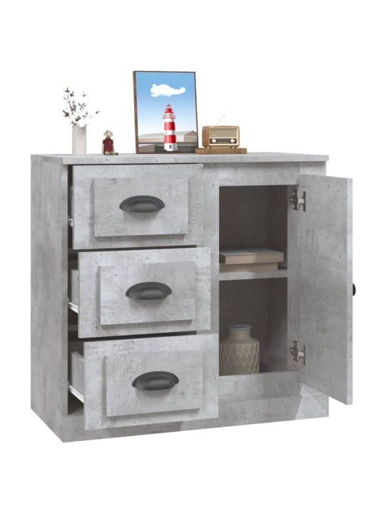 Kumode, betona pelēka, 70x35,5x67,5 cm, inženierijas koks
