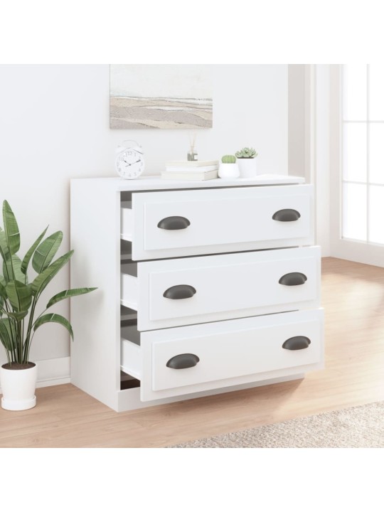 Kumode, 70x35,5x67,5 cm, inženierijas koks, balta