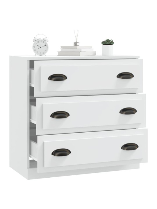 Kumode, 70x35,5x67,5 cm, inženierijas koks, balta