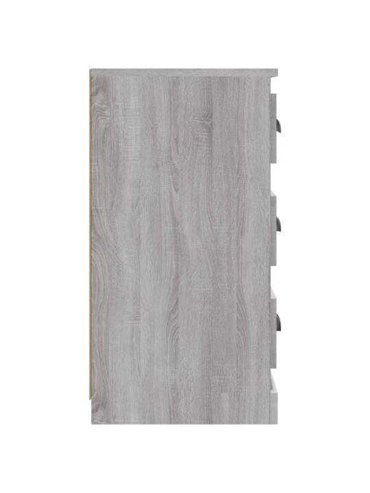 Kumode, pelēka ozolkoka, 70x35,5x67,5 cm, inženierijas koks