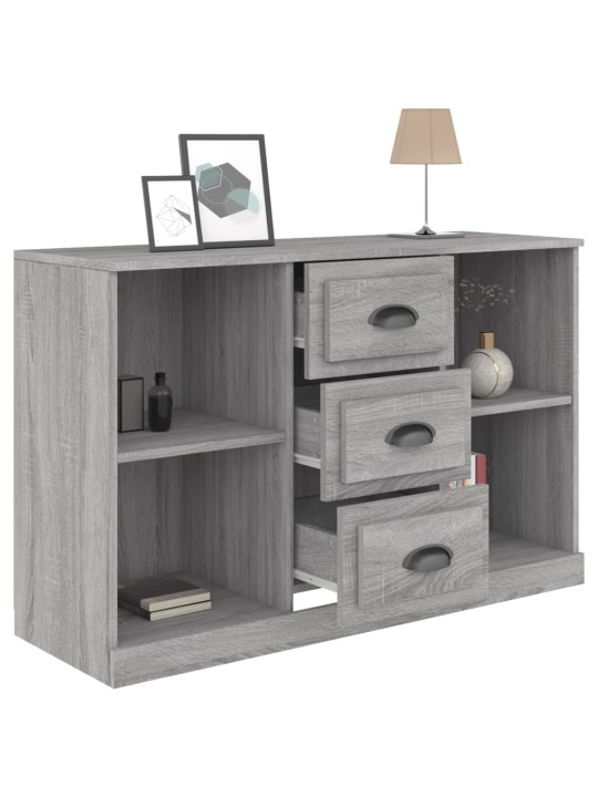 Kumode, pelēka ozolkoka, 104,5x35,5x67,5 cm, inženierijas koks