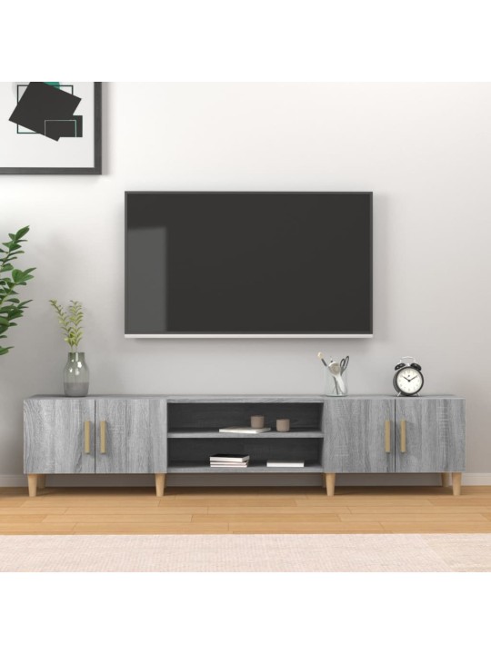 Tv skapītis, pelēks, 180x31,5x40 cm, inženierijas koks