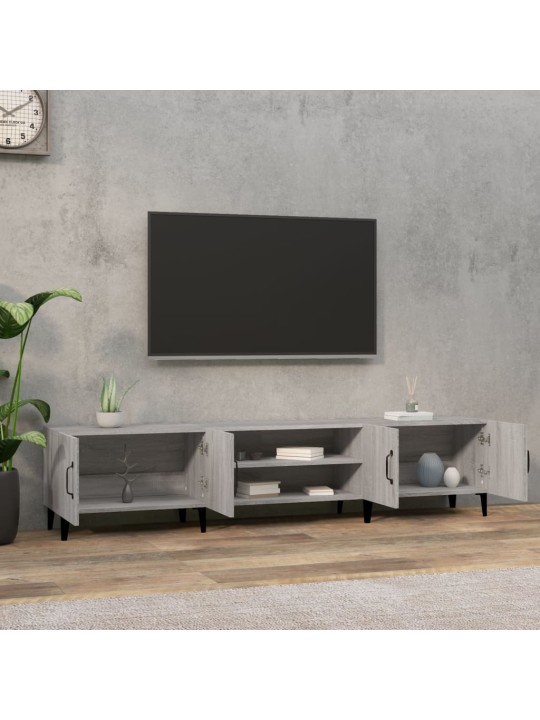 Tv skapītis, pelēks, 180x31,5x40 cm, inženierijas koks