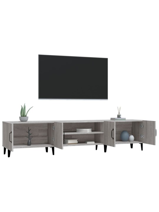 Tv skapītis, pelēks, 180x31,5x40 cm, inženierijas koks