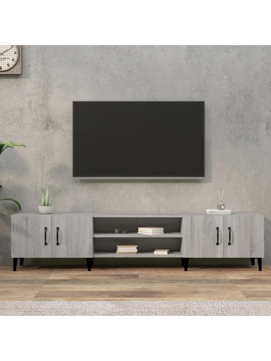 Tv skapītis, pelēks, 180x31,5x40 cm, inženierijas koks