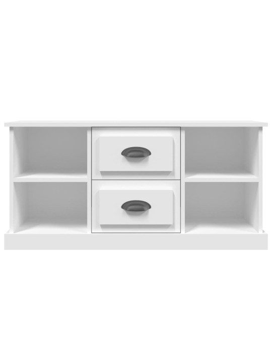 Tv skapītis, 99,5x35,5x48 cm, inženierijas koks, balts