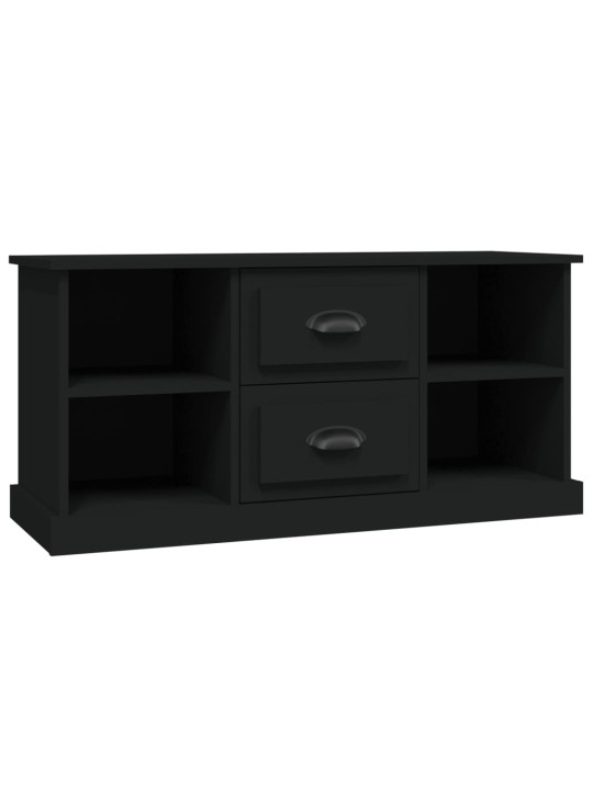 Tv skapītis, 99,5x35,5x48 cm, inženierijas koks, melns