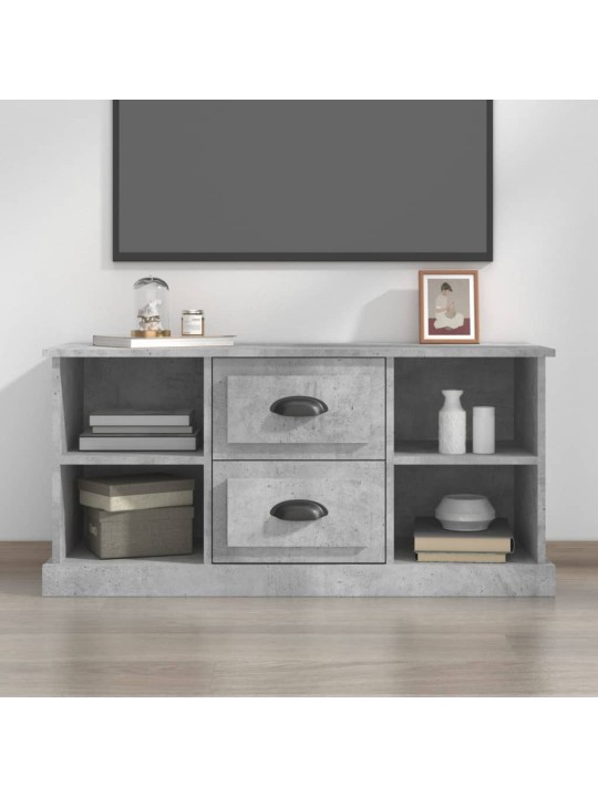 Tv skapītis, betona pelēks, 99,5x35,5x48 cm, inženierijas koks