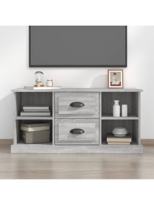 Tv skapītis, pelēks, 99,5x35,5x48 cm, inženierijas koks