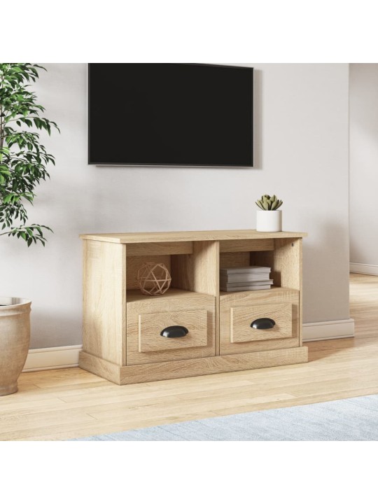 TV skapītis, ozolkoka krāsa, 80x35x50 cm, inženierijas koks