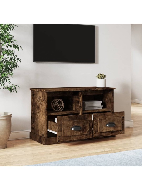 Tv skapītis, ozolkoka krāsa, 80x35x50 cm, inženierijas koks